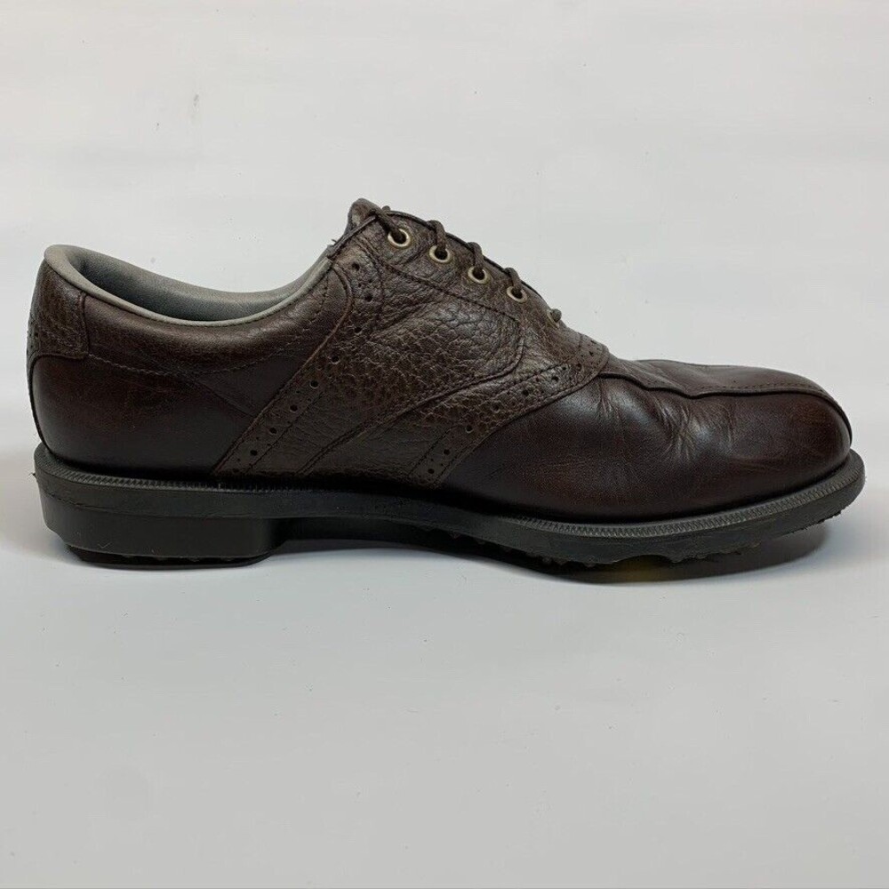 Footjoy Dryjoys Aquaflex Golf Shoes Men's Size 9.5 M Brown Leather 53478 - Picture 5 of 12
